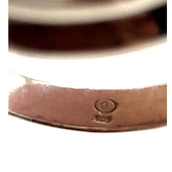 Sterling Silver Turquoise Carolyn Pollack Statement Ring - Picture 3 of 5